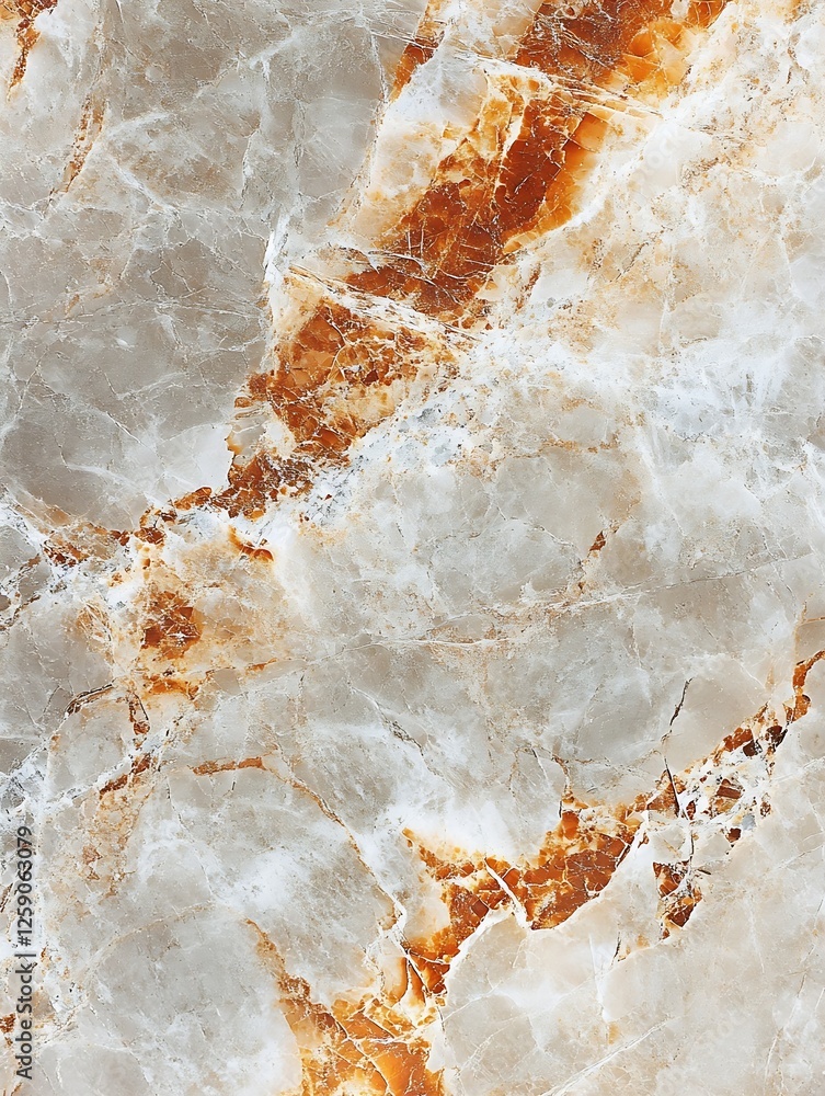 Poster elegant natural marble texture with patterns in warm tones and shades : generative ai