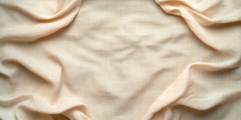 Soft textured fabric draped artistically on a neutral background for fabric crafting or designing projects