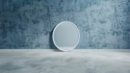 A haunted mirror reflects eerie shadows, capturing a sense of dread and mystery, perfect for scary decor.