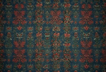 Red and Green Holiday Patterns on Blue Background, modern card set, holiday patterns