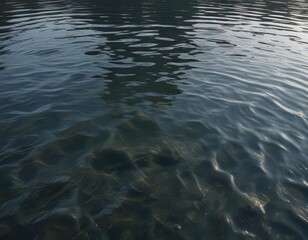 serene lake surface with circular water waves,  tranquility,  circular waves