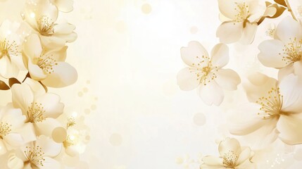 Watercolor flowers pattern japanese cherry blossom background wallpaper