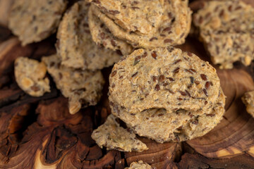 natural data cookies with the addition of flax seeds