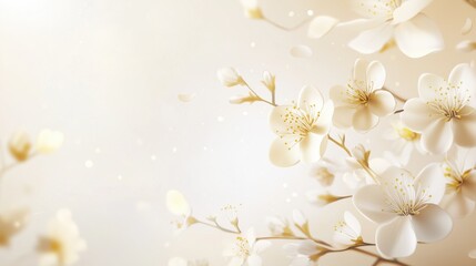 Watercolor flowers pattern japanese cherry blossom background wallpaper