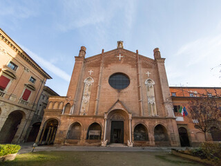 Obraz premium Panorama of Bologna city center, Italy