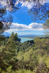 Guadalhorce or Guadalteba reservoirs are group of six reservoirs on the middle course of the Guadalhorce River and two of its largest tributaries: Turon River and Guadalteba River, Andalusia, Spain