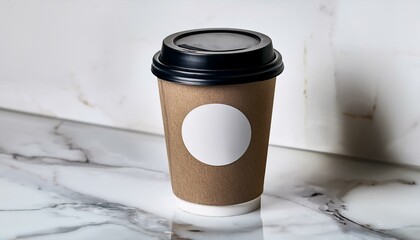 Mockup de Vaso de Café para Llevar con Diseño Editable
