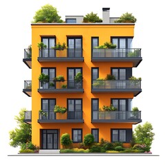 Fototapeta premium Contemporary apartment lush green plants high resolution hd picture