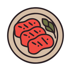 Sushi Asian Food Teriyaki Icon
