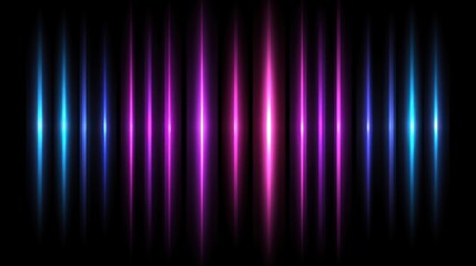 Abstract Glowing Vertical Lines Background with Neon Blue and Pink Lights