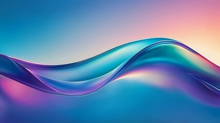 Naklejka premium Abstract colorful wave background, design element.