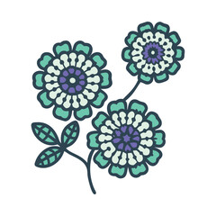 Crocheting Floral Handmade Decoration Icon