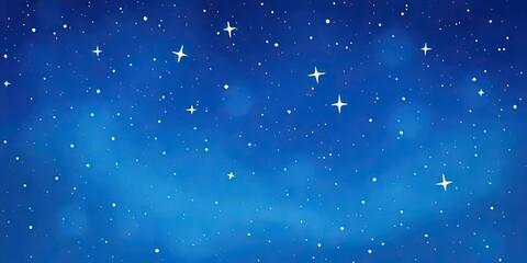 Obraz premium Night Sky Background Stars Galaxy Space Cosmic Blue Dreamy