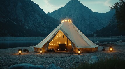 Glamping by the Lake: A Serene Mountain Escape