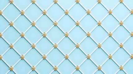 Light Blue and Gold Geometric Pattern Background