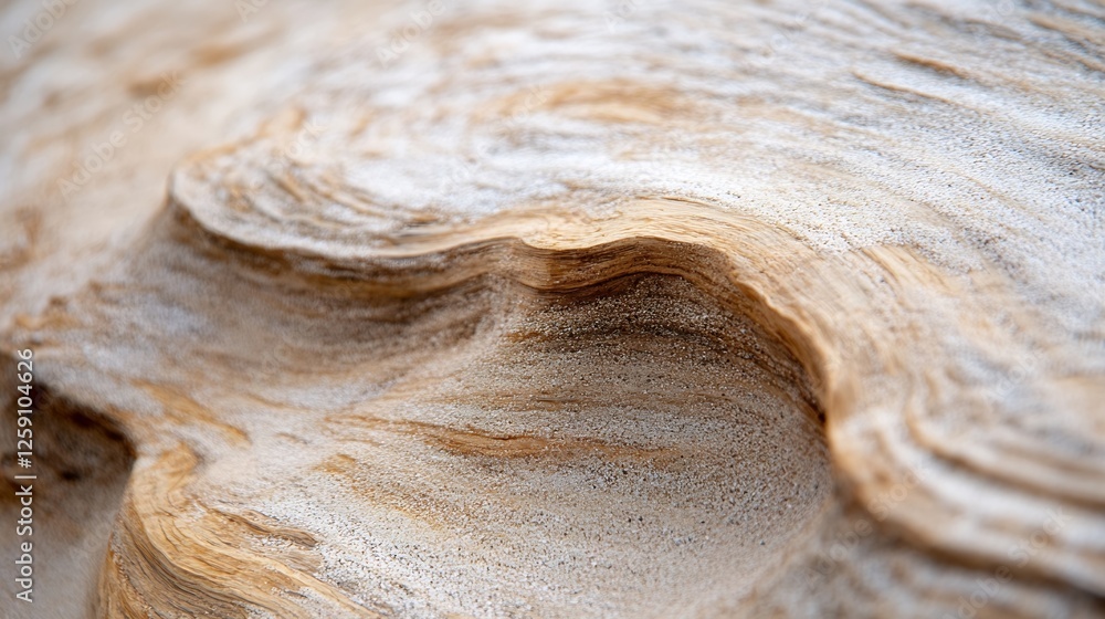 Poster close up of textured wood grain forming natural patterns resembling ocean waves : generative ai