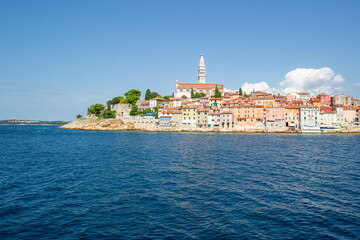 Naklejka premium View on old town, Roving, Croatia