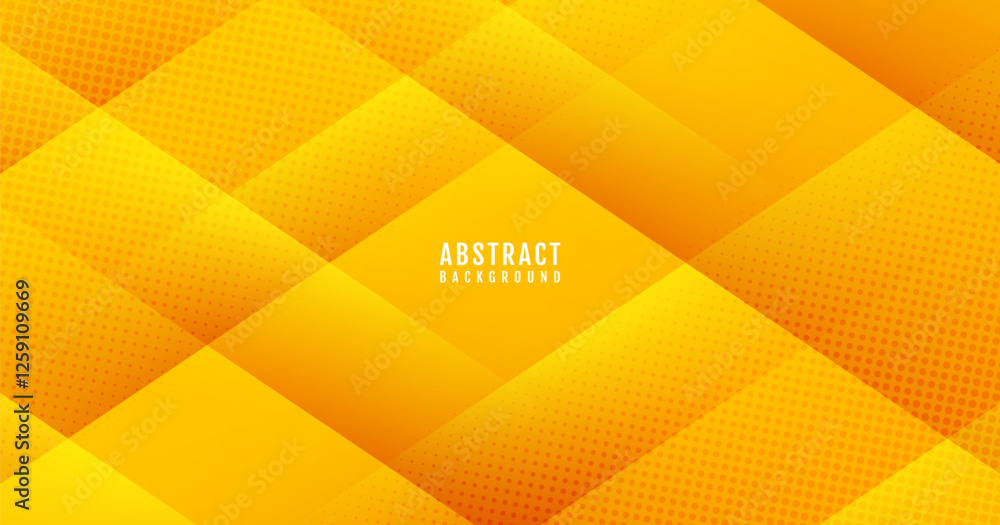 Poster orange geometric abstract background overlap layer on bright space with squares effect decoration. m