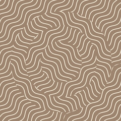 Abstract art geometric on a sand background using optical illusion with circles and dark blu wave stripes, line vectors for backgrounds, wallpapers, logos, headers