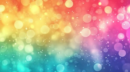 Obraz premium Abstract colorful bokeh background with glowing circles and sparkles. (1)