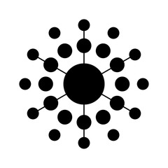 black and white dots shape, vector, logo, element, abstract, symbol