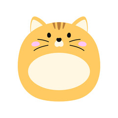 Cat Cute Character Name Tag