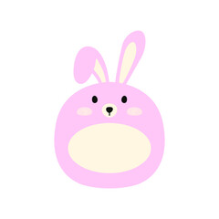Rabbit Cute Character Name Tag