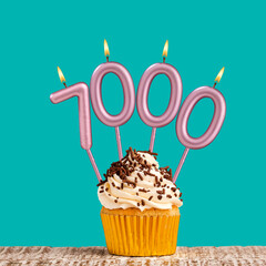 Candle number 7000 - Number of followers or likes.