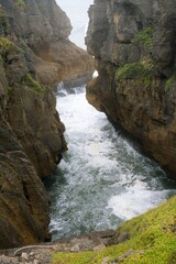 Coastal Landscape of the Pancake Rocks and Blowhole Walk – Scenic Seaside Views