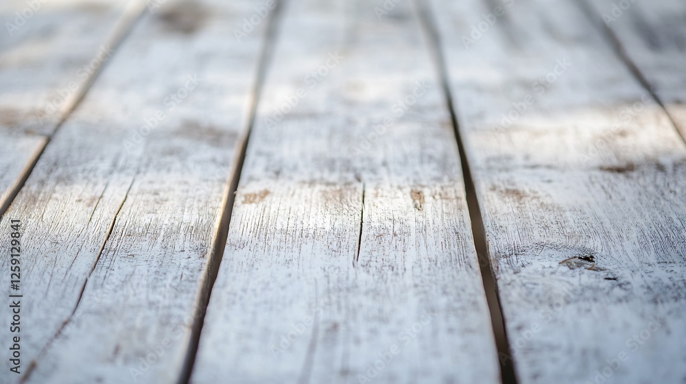 Aufkleber weathered wooden planks creating a rustic and natural surface for background or texture : generative