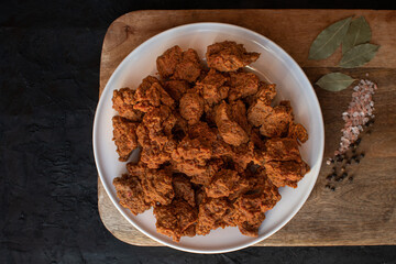 Seitan as meat alternative and plant based protein