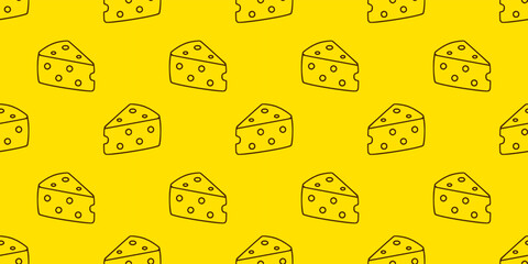 Cheese doodle pattern background. Seamless Pattern of a Cheese. Cheese pattern background. Seamless pattern of cheese doodle illustration background.
