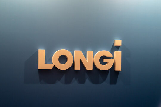brand longi world leader in the photovoltaic solar industry. Today it is a manufacturer of cells, monocrystalline solar modules with high energy efficiency, Turin, Italy, November 7, 2024