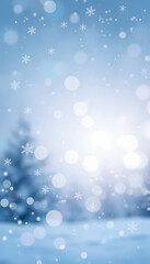 Fototapeta premium abstract winter background with snowflakes, glowing neon. with white shades
