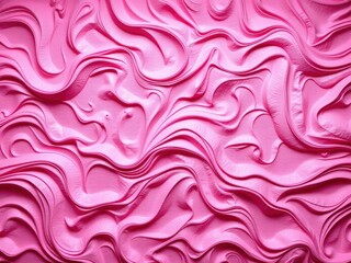 Fototapeta premium Pink Swirled Cream Texture Background