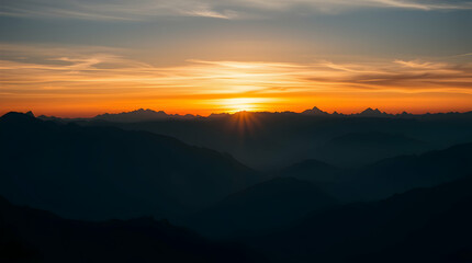 Obraz premium Dramatic Rocky Mountain Scene