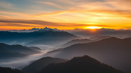 Fototapeta premium Dramatic Rocky Mountain Scene