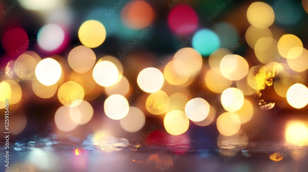 Poster beautiful bokeh background with vibrant soft focus lights for festive celebrations and creative desi