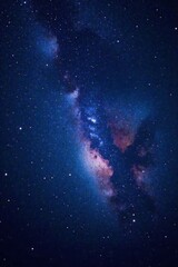 Obraz premium Sparkling stars on dark canvas, celestial magic in the night sky, nebula, galaxy, night sky