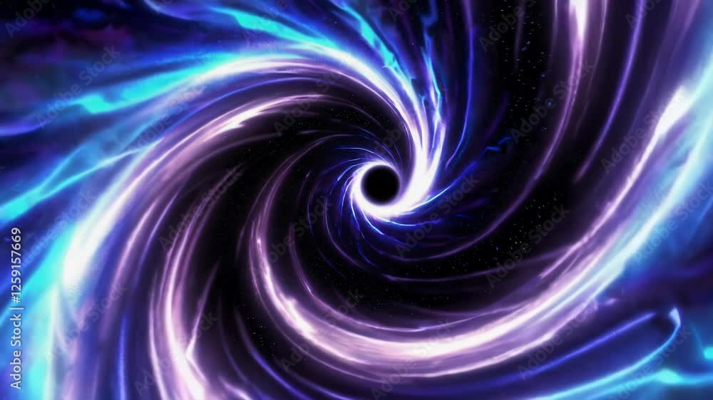 Aufkleber mesmerizing cosmic vortex swirling in space with dynamic energy and motion effects