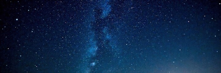 Obraz premium starry night sky with twinkling stars on black background, sparkly, nebula, heavenly