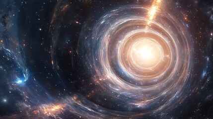 Indian space traveler venturing through universe discovering mystery of Big Bang space time continuum awe inspiring journey filled scientific discovery exploration of quantum physic gravitational