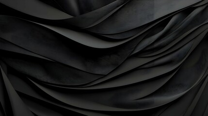 Fototapeta premium Abstract Black Fabric Design