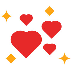 love sparcle decoration red and pink