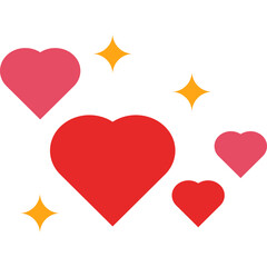 love sparcle decoration red and pink