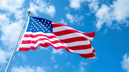 Fototapeta premium American Flag, USA Flag, Stars and Stripes, Patriotic Symbol, 4th of July, Independence Day
