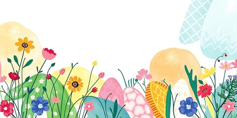 Obraz premium Easter Eggs in Abstract Symphony