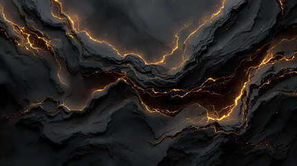 Obraz premium Black and Gold Marble Texture