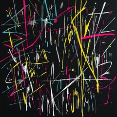 Chaotic Scribbles on a Canvas of Darkness