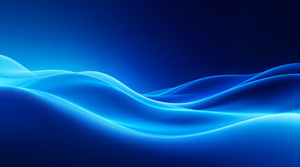 Abstract Blue Wave Background